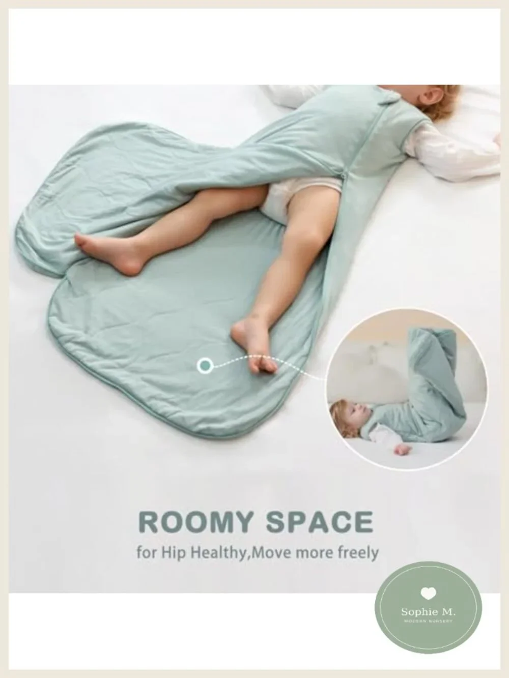 Unisex Baby Sleep Sack 1.0 TOG, Wearable Blanket with 2-Way Zipper, Rayon from